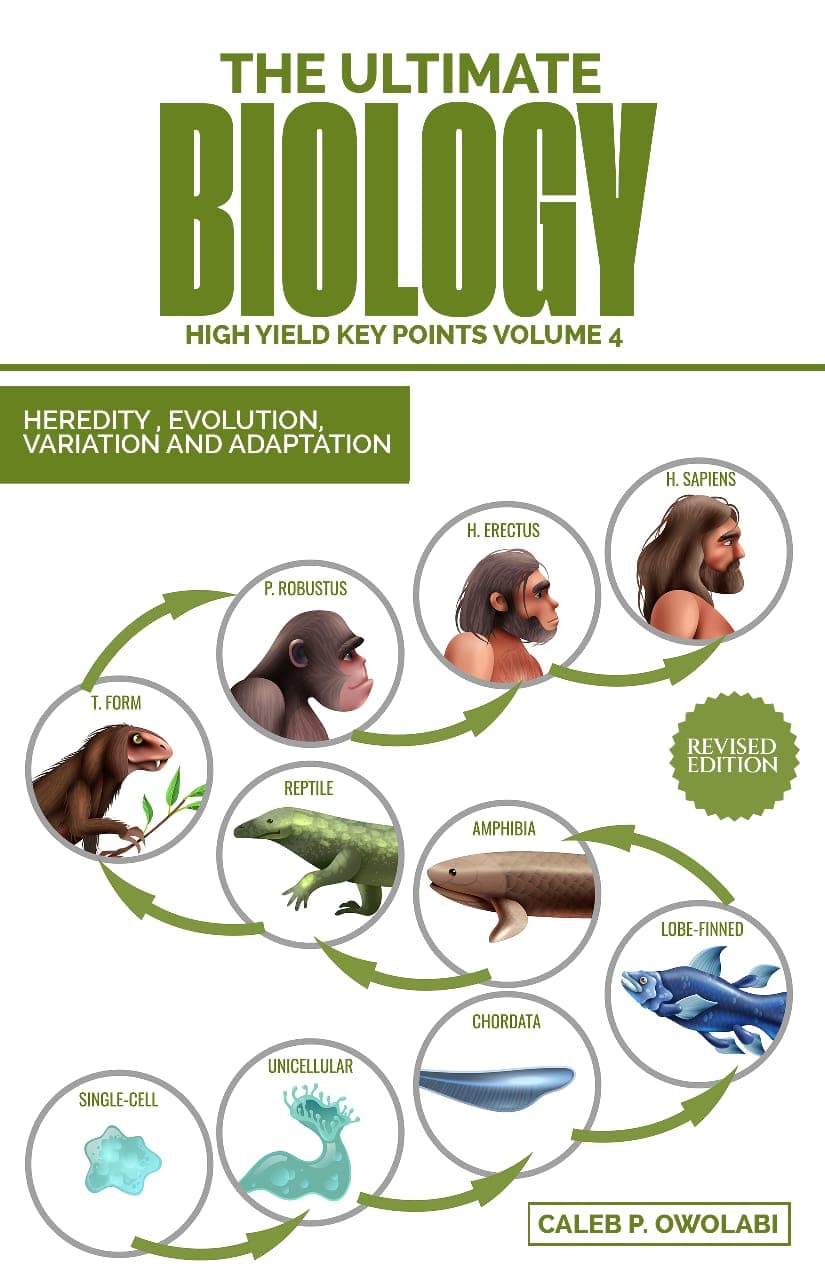 The Ultimate BIOLOGY High Yield Key Points Volume 4 - Heredity, Evolution, Variation, Adaptation cover